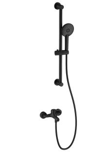 Смеситель для ванны с душевым гарнитуром Wonzon & Woghand WW-4560-MB чёрный матовый